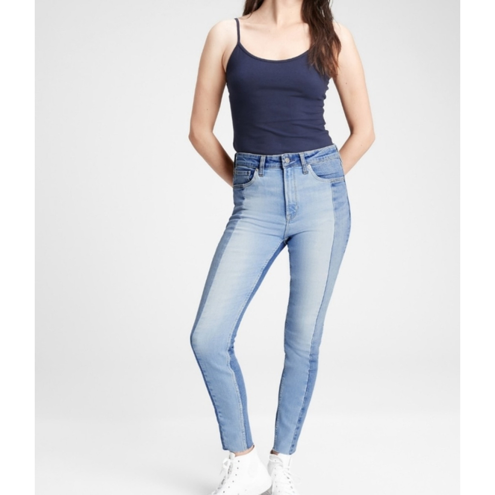 Gap universal legging two tone jeans size 6